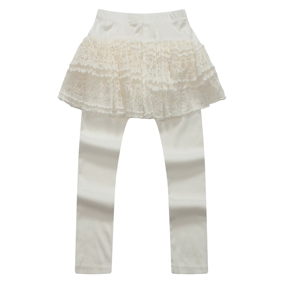 Richie House Girls' Leggings with Lace Tutu-style Skirt RH0882