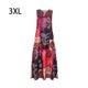 thumbnail image 3 of Qarigey Vestido largo Sexy de verano con cuello en V para mujer, vestidos sin mangas a la moda para niñas, ropa de calle de poliéster, regalo de Vestidos Rojo 3XL Qarigey AP018683-13, 3 of 6