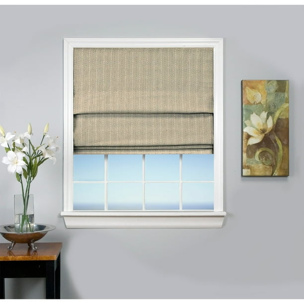Ricardo Blackout Cordless Roman Window Shade 30 - 39 Inches Natural 38