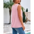 thumbnail image 3 of BTFBM Sleeveless Sweater Tops for Women Crew Neck Lightweight Casual Loose Tank Summer Outfits Fashion Clothing, 3 of 7
