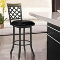 thumbnail image 6 of Bree 26" Counter Height Barstool in Mineral Finish with&nbsp;Vintage Black Faux Leather and Grey Walnut, 6 of 6