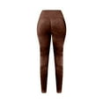 thumbnail image 5 of Arlun Cellulite Leggings Womens Lifting Tummy Control Resistance Band Leggings Soft Comfortable Breathable 3D Compression Legging Brown S, 5 of 5