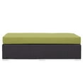 thumbnail image 5 of Modway Convene Outdoor Patio Fabric Rectangle Ottoman in Espresso Peridot, 5 of 5