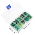 thumbnail image 7 of Unique Bargains 8mm Round Glass Beads for Bracelets, 200 Pcs for Jewelry Making Green, 7 of 7