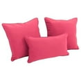 thumbnail image 3 of Blazing Needles Double-corded Solid Twill Throw Pillows with Inserts (Set of 3), 3 of 3