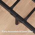 thumbnail image 6 of Memoryfield King Size Bed Frame with Wooden Headboard and Footboard, Metal Frame Bed Platform No Box Spring Needed, Rustic Brown, 6 of 8