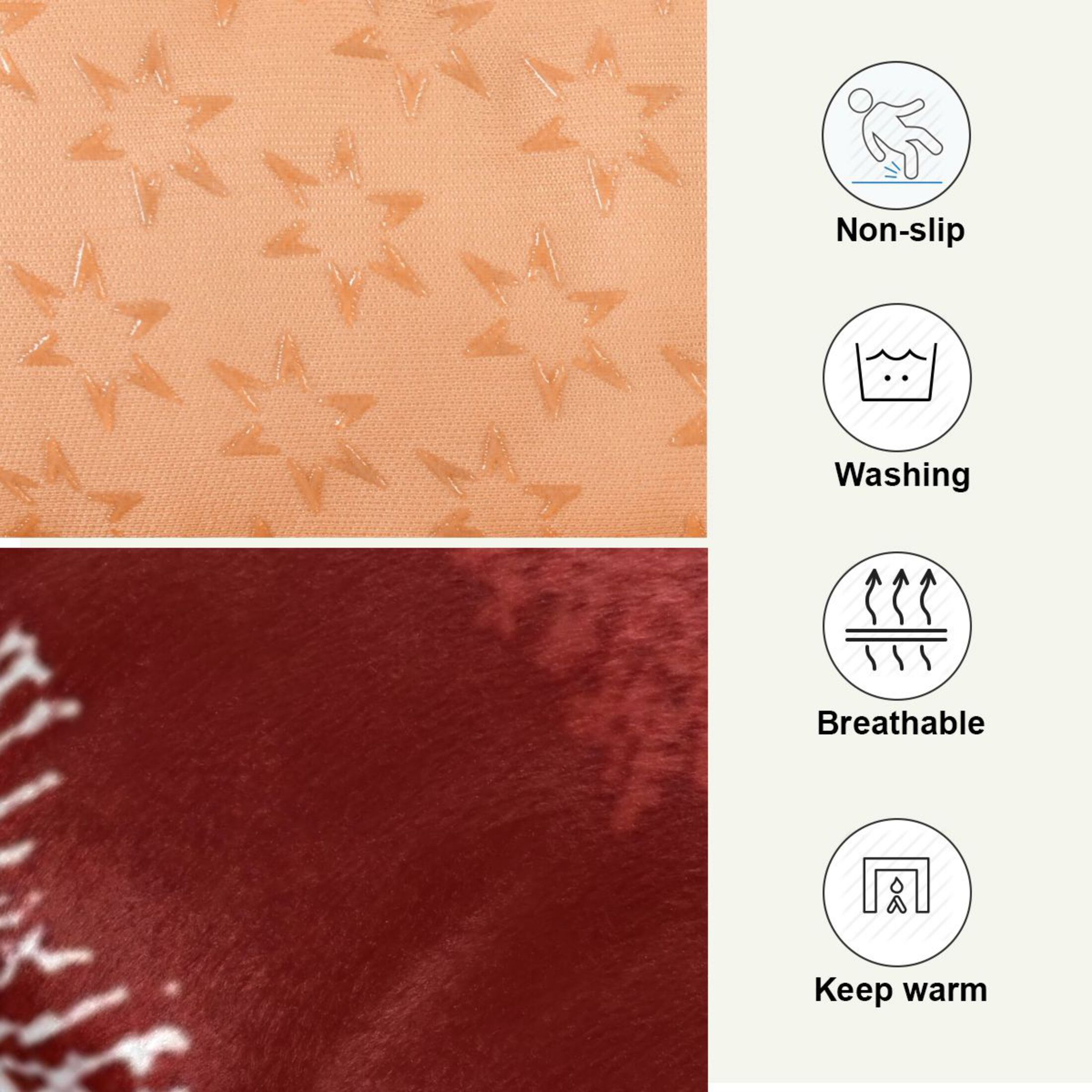 Qxltty Snowflake Pattern Ped Pad Wear-resistant and Hard to Bite Through Sleeping Pad for Small Medium Large Dogs Winter Pet Bed 36×24in
