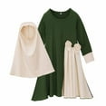 thumbnail image 2 of Kids' $10 Under Girl Muslim Dress with Hijab Middle East Arabian Robe Ramadan Eid Dubai Islamic Prayer Clothes for 3 to 12 Years Save Big, 2 of 8