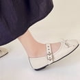 thumbnail image 4 of CHICVOMEY Women‘s Mary Jane Shoes Square Toe Ballet Flat Mary Jane Flats with Buckle Strap Casual&Dressy Flats, 4 of 7
