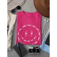 thumbnail image 3 of Smiling Barb Wire Face T-Shirt Women -Image by Shutterstock, Female x-Large, 3 of 4