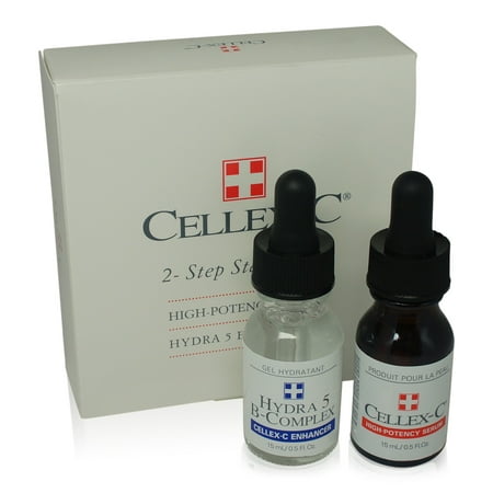 Cellex-C 2-Step Starter Kit, High-Potency Serum, Hydra 5 B-Complex, 1