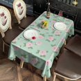 thumbnail image 2 of Pioneer Flower Floral Print Pattern Rectangle Tablecloth 60"x102", Waterproof Polyester Table Cloth, Wipeable Spillproof for Dining Camping Indoor Outdoor, 2 of 6