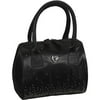 Modella Cosmetic Duffle Bag, Black Satin with Rhinestones