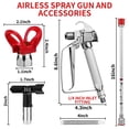 thumbnail image 2 of Pistola pulverizadora de pintura Airless de 3600 psi con protector de boquilla y kit, 2 of 6