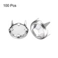 thumbnail image 3 of Unique Bargains 100Pack 8mm Rhinestone Stud Refills Embellishment Decorative Rivets White, 3 of 7