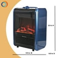 thumbnail image 2 of Comfort Zone Mini Portable Electric Fireplace Heater, 2 of 9