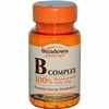 Sundown Natural Vitamin B-Complex Energy Support, 100ct, 3-Pack