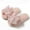 Pink, variant on Xfvqtps Fuzzy Slippers for Women Lace Bow Decor House Bedroom Open Toe Slide Comfy Fall Winte Furry Indoor Slipper Green