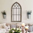 thumbnail image 2 of LuxenHome Wood and Metal Cathedral Wall Décor, 2 of 8