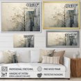 thumbnail image 4 of Designart "Splitting Nature In Grey And White I" Abstract Shapes Floater Framed Wall Art Living Room, 4 of 5