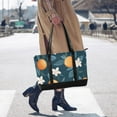 thumbnail image 4 of FORMRS Canvas Laptop Tote Bag for Women with 15.6" Computer Compartments Shoulder Handbag, Oranges Pattern, 4 of 7