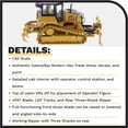 thumbnail image 4 of CAT Caterpillar D5 LGP VPAT Track Type Tractor Dozer Yellow w/Operator "High Line" Series 1/50 Diecast Model by Diecast Masters, 4 of 9