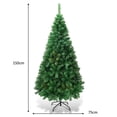 thumbnail image 3 of Costway 1,5m Árbol de Navidad Artificial con Base Metálica Material PVC Hogar Abeto Verde, 3 of 7