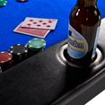 thumbnail image 4 of Lancaster 10 Player Blue Felt Casino Style Folding Poker Game Table, 4 of 6
