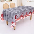 thumbnail image 1 of Angmile Christmas Tablecloth Snowman Engineered Printed Tablecloth for Winter and Christmas, 1 of 3