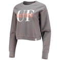 thumbnail image 2 of Women's League Collegiate Wear Graphite Florida Gators Classic Corded Timber Crop Pullover Sweatshirt, 2 of 3