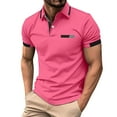 thumbnail image 4 of Afdoent Men's Polo Shirt Male Leisure Fashion Design Lapel Button Pocket Long Sleeve Tops Comfortable, 4 of 8