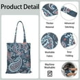 thumbnail image 5 of Eco-Friendly Reusable Grocery Bag - Floral Retro Foldable Tote for Daily Use, Washable & Durable, 5 of 6