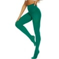 thumbnail image 1 of HSHDLDF Women's 80 Denier Tights Soft Opaque Solid Color Footed Pantyhose, 1 of 4