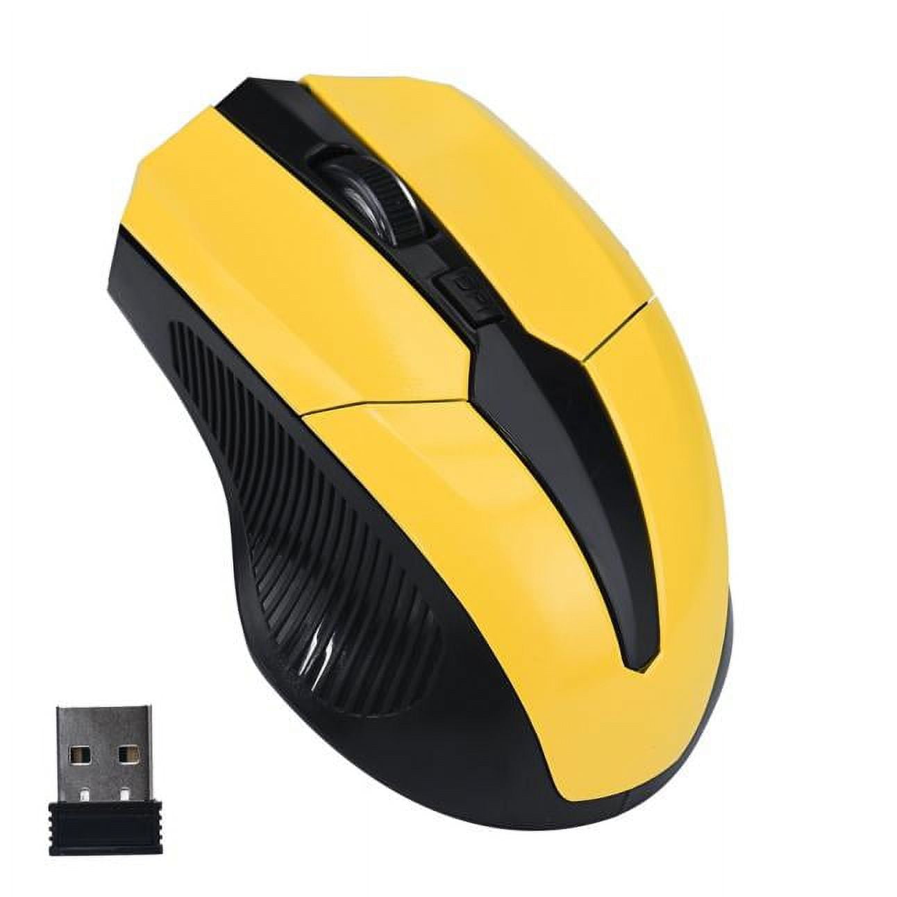 UsRHHA 2.4GHz Wireless Mouse, USB Optical Computer Mouse for Laptop PC, Portable Plug and Play Wireless Mouse with Mini Receiver for Office Home Desktop