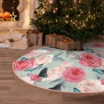 thumbnail image 6 of Daiia Roses and Butterflies Drawing Merry Christmas Tree Skirt , Xmas Large Lace-up Tree Skirt, Santa Snowflakes Rustic Home Decorations New Year Party Farmhouse Decor-36", 6 of 7