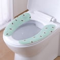thumbnail image 5 of Rawiri, funda para asiento de inodoro gruesa y cálida, cojín suave para asiento de inodoro, cojín para asiento de inodoro de dibujos animados, 5 of 5