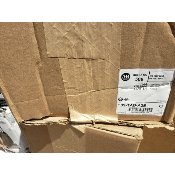 Allen-Bradley 509-TAD-A2E FULL VOLTAGE STARTER 115-120V OR 110 50HZ