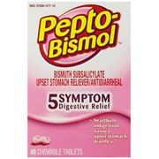 3 Pack - Pepto-Bismol Chewable Tablets Original 48 Tablets Each