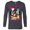Charcoal Heather, variant on Marvel Deadpool Super Heroes Trading Card - Long Sleeve T-Shirt for Men - Customized-White