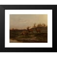 thumbnail image 2 of Karl Bodmer 14x11 Black Modern Framed Museum Art Print Titled - At the Watering Hole, 2 of 5
