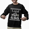 thumbnail image 2 of Christmas Sweatshirt, Legal Claus Funny Christmas Sweatshirt, Witty Lawyer Attorney Ugly Holiday Jumper, Festive Judge Paralegal Gift for Law Enthusiasts, 2 of 5