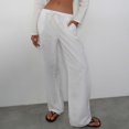 thumbnail image 7 of BLVB Summer Lounge Pants for Women Drawstring Waist Pajama Pants Pjs Bottoms Casual Wide Leg Trousers Homewear, 7 of 7