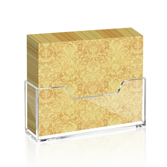 Clear Acrylic Guest Paper Towel Holder, Bathroom Napkin Holder Tray for Bathroom, Kitchen, Hotel, and Office, 9 x 3.9 x 2.3 Inch