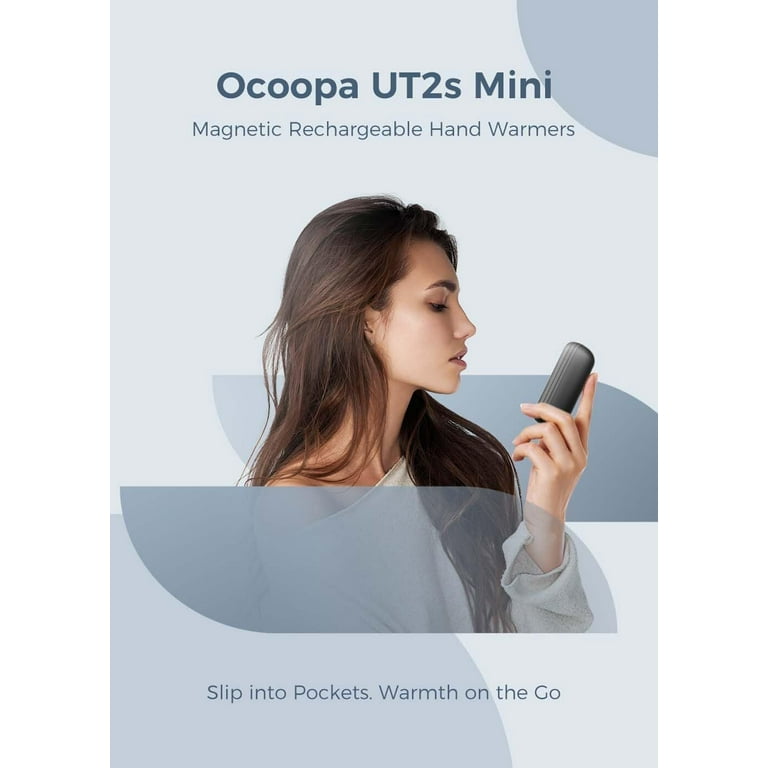 Ocoopa UT2s - Scaldamani ricaricabile 2*5000 mAh, MagTwins
