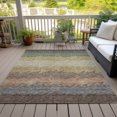 thumbnail image 6 of Addison Rugs Chantille Indoor/Outdoor Transitional Stripes Chocolate Washable Rectangle Rug, 5' x 7'6", 6 of 6