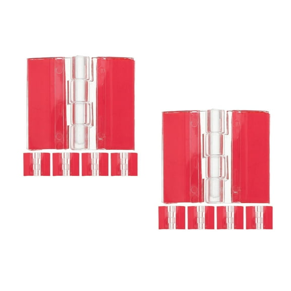 MLINS 12 pcs  Acrylic Hinges Self-adhesive Heavy Duty Hinges Multi-use Box Lid Hinges DIY Crafts Furniture Repair Folding Small Hinges