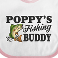 thumbnail image 4 of Inktastic Poppy's Fishing Buddy Boys Baby Bib, 4 of 4