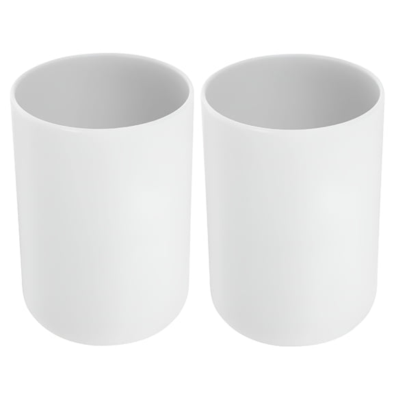 ACDANC 2pcs Bathroom Tumbler Toothbrush Cup Plastic Tumblers Water Tumbler Reusable Mouthwash Cup