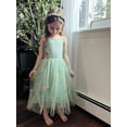 thumbnail image 6 of Oudiya Toddler Girls Tutu Party Dress Tulle Ruffle Hem Cami Summer Dress for Kids 2-6Y, 6 of 7