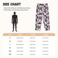 thumbnail image 3 of Balery Lilies Flowers Pantalones de pijama para mujer, pijamas ultraligeros, pantalones de estar por casa-Large, 3 of 6